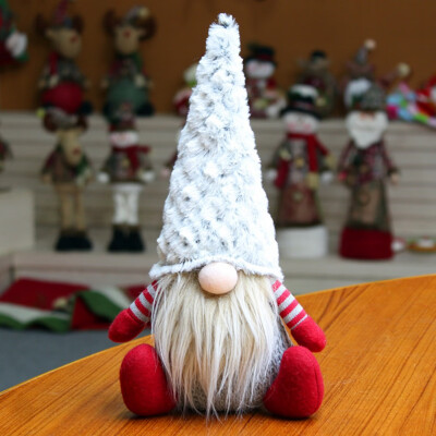 

2020 New Christmas Plush Doll Ornament Faceless Forest Man Xmas Table Decoration Child Kids Gift Decor Toy 15X26Cm