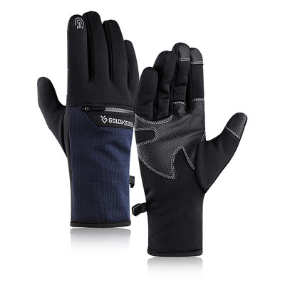 

Touch Screen Skiing Full Finger Gloves Winter Zipper Pocket Waterproof Windproof