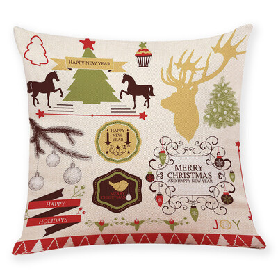

Tailored Christmas Home Decor Cushion Cover Graffi Style Throw Pillowcase Pillow Covers
