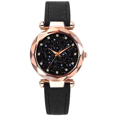 

Starry Sky Women Watches Fashion Leather Band Diamond Star Watch Ladies Quartz Wristwatch Female Luxury Clock Reloj Mujer