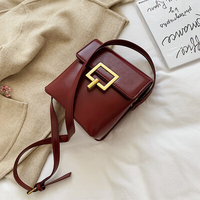 

Retro minimalist bag ins fashion mini bucket bag new 2019 Joker shoulder bag Messenger bag