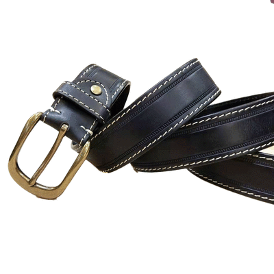 

Belt mens pure leather casual personality mens youth pants belt with bronze pin buckle wild
