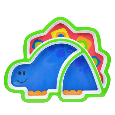 

Cute Animal Shape Baby Dining Plate Imitation Porcelain Resin Feeding Bowl