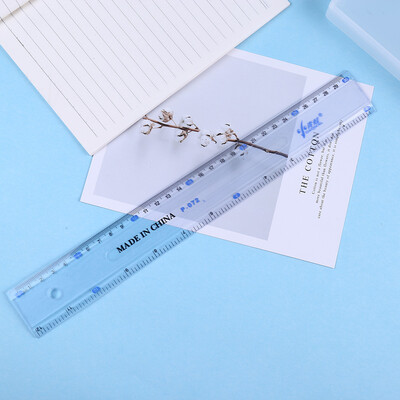 

Toponeto Clear Plastic Straight Ruler Plastic Measuring Tool for Student School Office