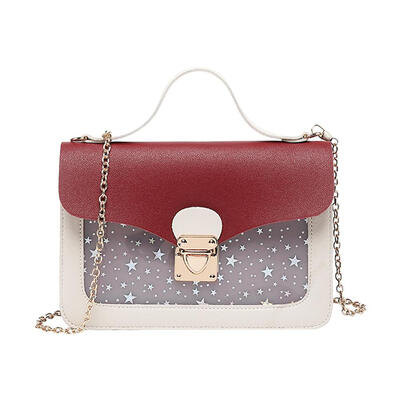 

Cute Stars Pattern Shoulder Handbags PU Leather Women Small Crossbody Bags