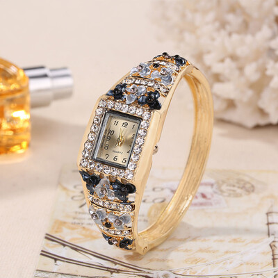 

Hot selling source noble bracelet ladies watch cloisonne craft square head fashion quartz bracelet watch female
