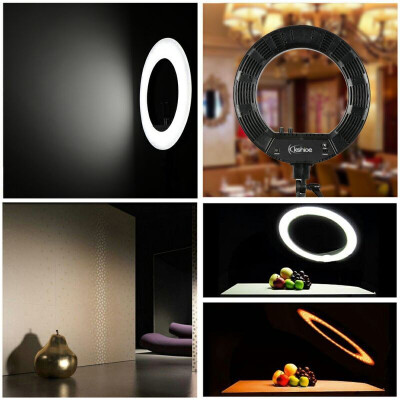 

8" Photography Studio Dimmable LED Ring Light with 8cm Mirror&AdapterLight Stand no included