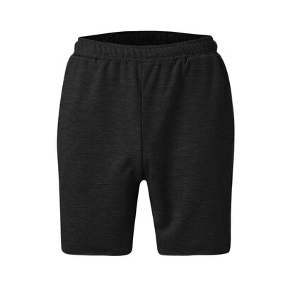 

Tailored Mens Zipper Pocket Belt Can Be Put Towel Casual Plain Color Sports Shorts