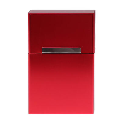 

Aluminum Magnetic Flip Cigarette Case 20 Cigarettes Box Business Card Case