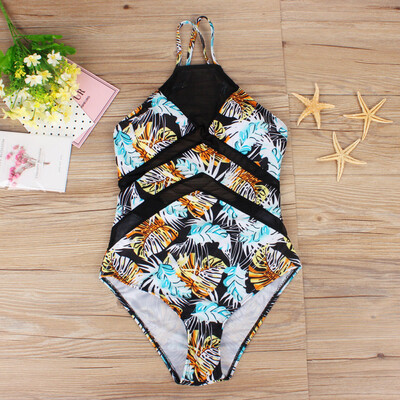 

Roseonmyhand Womens Floar Printed Beach Swimsuit Swimwear Monokini Push Up Padded Bikini