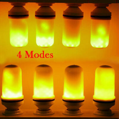 

LED Flame Effect Simulated Nature Fire Light Bulb E27 E26 E14 E12 B22 Decor Lamp