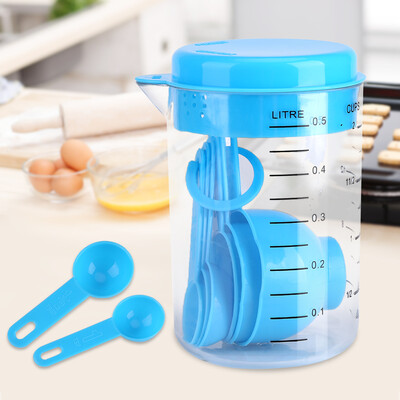 

Plastic Teaspoon Measuring Cup Spoons Home Kitchen Baking Craft Set Tool