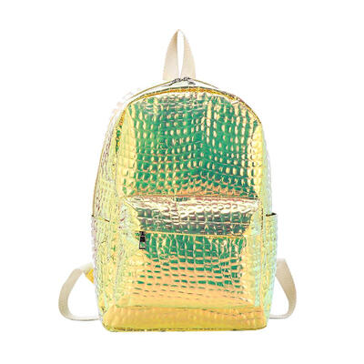 

Travel Bags Laser Backpacks Women Girls Holographic Leather Shoulder Bag