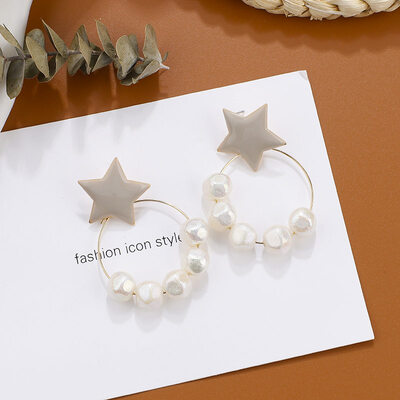 

Flashbuy Metal Pearl Drop Earrings For Women Geometric Acrylic Multi Style Earrings Girls Fashion Jewelry Wedding Accessories
