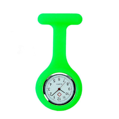 

Silicone Pin Brooch Watch Hanging Medical Pocket Watch Pin-on Lapel Block Watches for Nurse Doctor