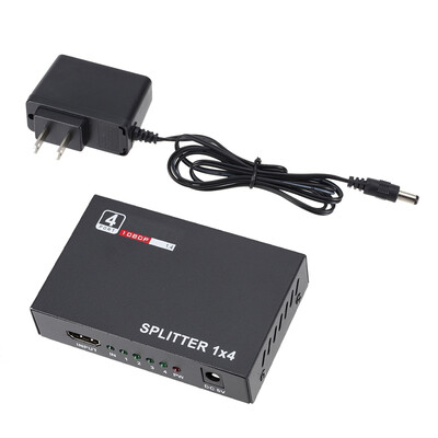 

Video Splitter HD 1 Input 4 Output Adapter Box Video Signal Splitter 1080P Resolution Supported