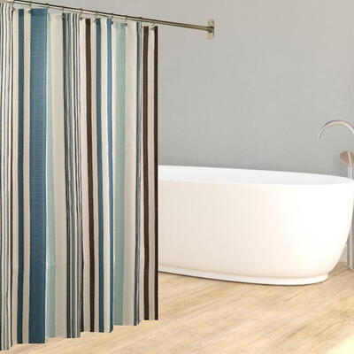 

Greensen Polyester Striped Painting Shower Bath Curtain Waterproof Bathroom CurtainShower Curtain Bathroom Curtain