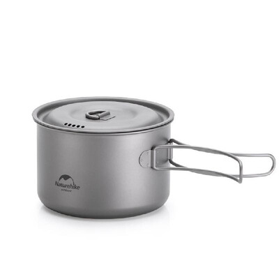 

Naturehike Ultralight Titanium Cup New Titanium Pot Outdoor Camping Titanium Bowl Portable Picnic Water Cup Mug with Foldable Hand