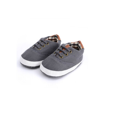 

0-18Months Toddler Infant Canvas Anti Slip Newborn Baby Boy Crib Shoes NEW