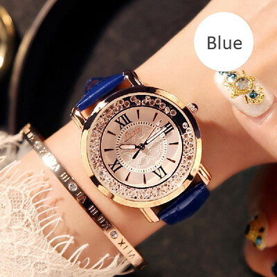 

Ins super fire vibrating watch chic female middle school students Korean version of the net red rhinestone leisure starry trend cu