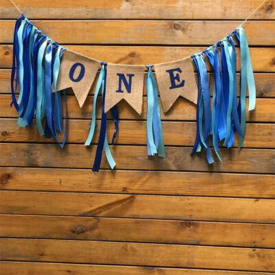 

Birthday Nursery Garland Flag Baby Girl Boy Bunting Baby Party Decors