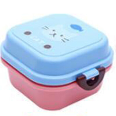 

Microwave Lunch Box Cute Dual-layer Kids Food Fruit Storage Case Container