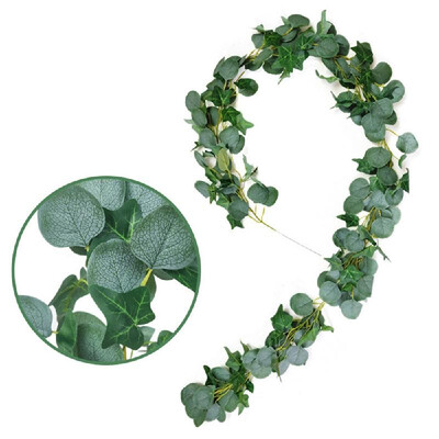 

Christmas Artificial Hanging Vines Leaves Natural Artificial Plants Wall Door Realistic Fake Garland Leaves Spring Leaves for Fest
