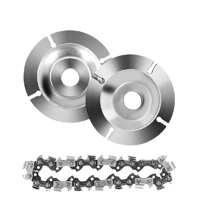

Multifunctional 4 Inch Grinder Disc Chain 22 Tooth Fine Cut Chain Set For Angle Grinder For Wood Carving