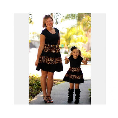 

New Mother Daughter Summer Casual Family Matching Dress