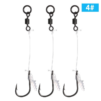 

4 6 8 Fishing Hair Rig Hook with Swivel Pellets Peg Stops Carp Fishing Accessory