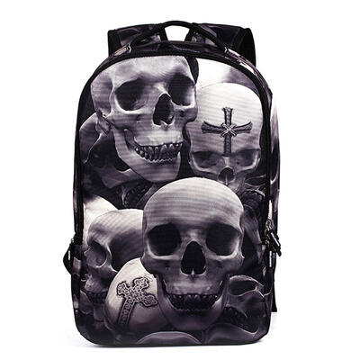 

Student School Bag Originality Skull Fashion Youth Backpack For Teenagers Boys Sports Casual Rucksack Travel Daypack