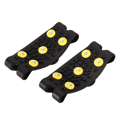 

Snow Ice Climbing Anti Slip Spikes Grips Crampon Cleats 5-Stud Shoes Cover
