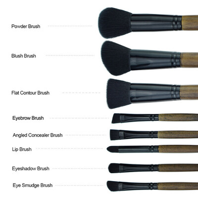 

〖Follure〗8PCS Bamboo Handle Makeup Brush Suit Eye Shadow Brush Lip Brush Makeup Tool
