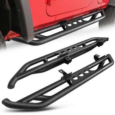 

Side Steps Armor Fit 07-18 Jeep Wrangler JK 2 Door Rock Sliders Running Boards