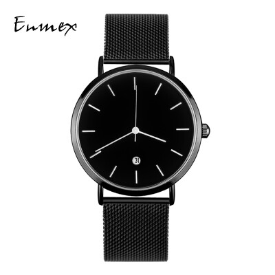 

Enmex Creative Design Thin Calendar Academic Style Mysterious Cold Temperament Watch