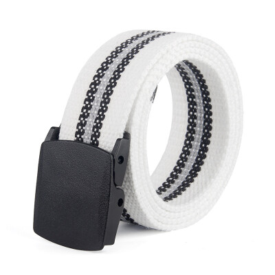 

Unisex Belt Quality Stripe Canvas Automatic Buckle Mens Belt Fashion Casual Jeans Women belt Fabric belt Luxury belt 110cm