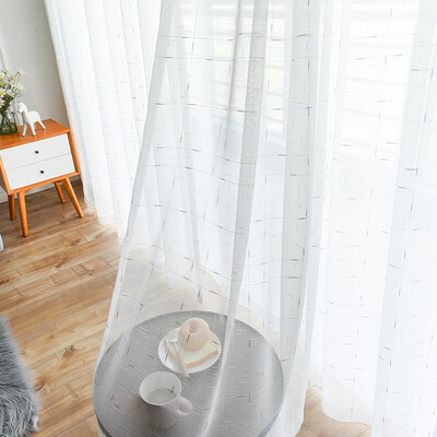 

XINJINGANYIJIA Curtains Gauzes White Gauze Simple Modern Bedroom 15532