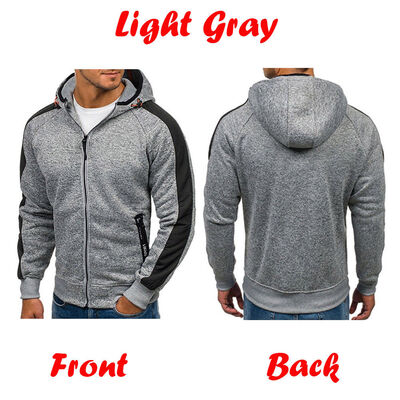 

Fleece Hoodie Mens With Thermal Lined Hood Jacket Sweatshirt Zip Outerwear Warm