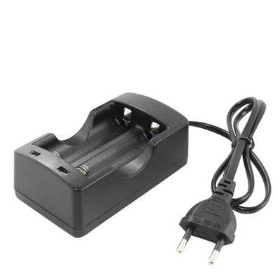 

Dual Battery Charger 18650 Li-ion Battery Dual Slot Plug Charger for Torch