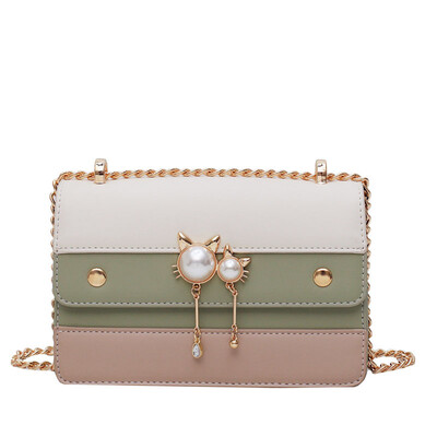 

Bag female summer small fresh 2019 new fashion wild portable small square bag Korean version of the ocean shoulder shoulder Messenger bag