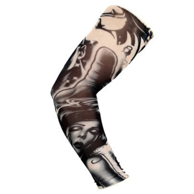 

2Pcs Long Tattoo Sleeve Sun Protection Cooling Arm Sleeves Cover Sunscreen Sleeves Oversleeve Outdoor Sports Cycling Accessories