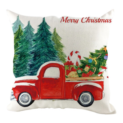 

〖Follure〗Christmas Pillow Cover Pillowcases Decorative Sofa Cushion Cover Home Decoration