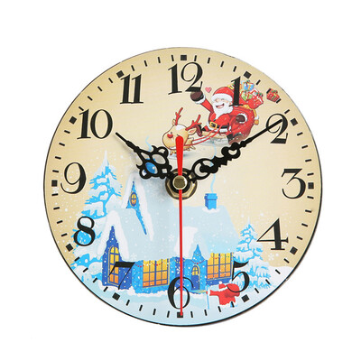 

Siaonvr Silent Sweep Christmas Clock Bell Desk Creative Digital Clock