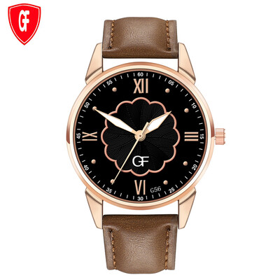 

Gobestart Hot Man Leather Watch Whatever Late Anyway Letter Watches New Pointer glow