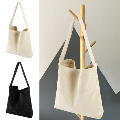 

Large Capacity Women Corduroy Shoulder Bag Canvas Handbag Ladies Casual Tote Shopping Bags Students Book Bag Girl Shoulder Bag