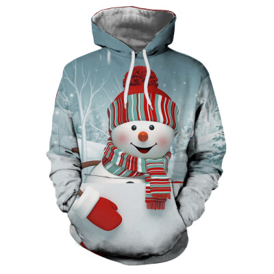 

Christmas Snowman 3D Digital Printing Fashion Women\s Hoodie Sweater