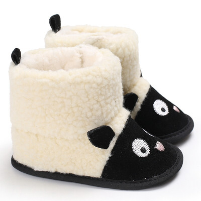 

Newborn Baby Shoes First Walker Girls Boys Winter Super Warm Boots Booties Soft Sole Infant Toddler Prewalkers Cute Cartoon Shoe