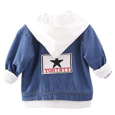 

Kids Outerwear Coats Baby Boys Denim Jacket 2019 Autumn Winter Jackets Boys Coat Boys Clothes Children Jacket 1-4 Year