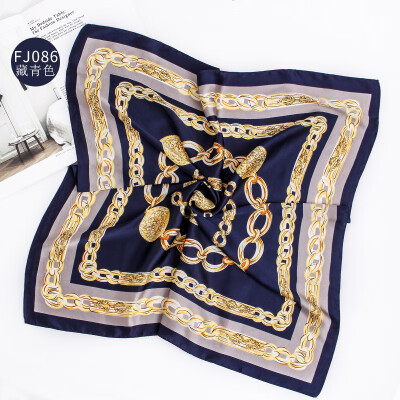 

New silk scarf womens custom wholesale printing silk small square scarf silk gift scarf FJ086