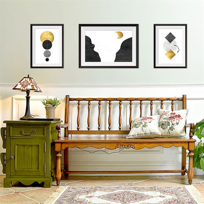 

〖Follure〗Imitation 3D False Picture Frame 3 Couplet Painting Nordic Wind Wall Paste